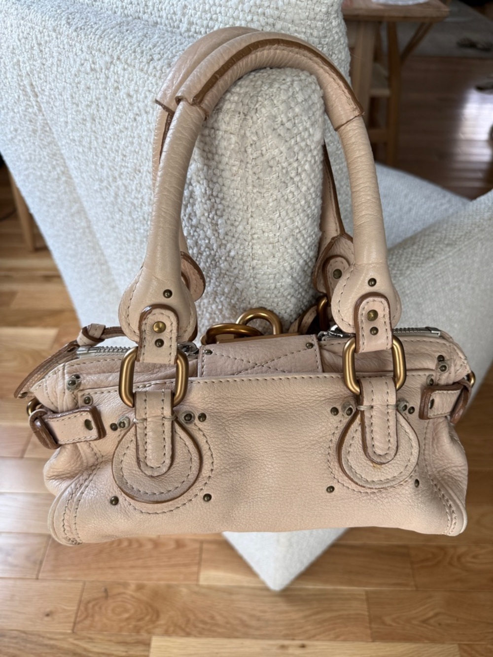 Vintage Chloe Light Pink Mini Leather Paddington - Picture 6 of 14